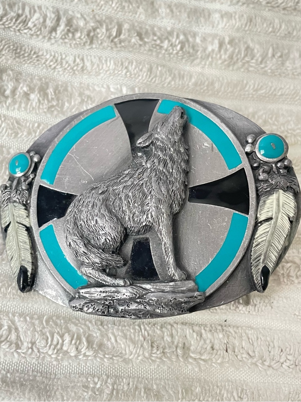 1993 Siskiyou Buckle Co. Howling Wolf Belt Buckle